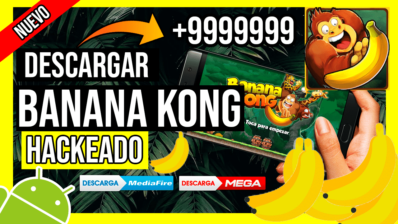 Descargar Banana Kong APK Hackeado Para Android Bananas Infinitas