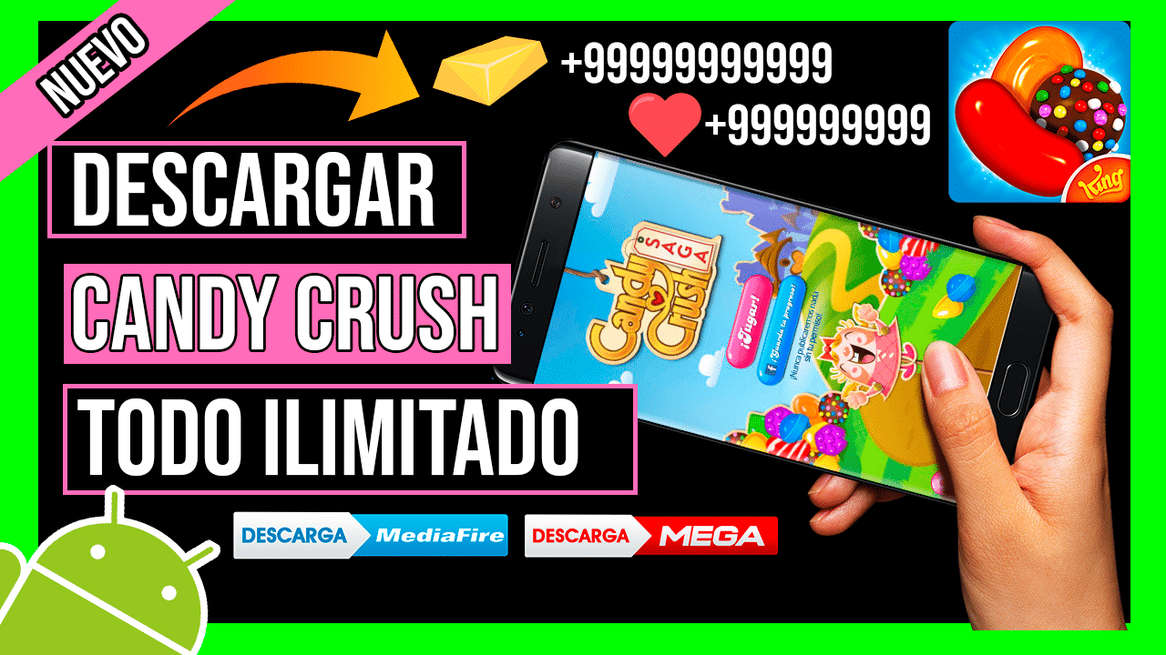 Descargar Candy Crush Saga Hackeado Para Android APK Vidas, Boosters y Oro Infinito