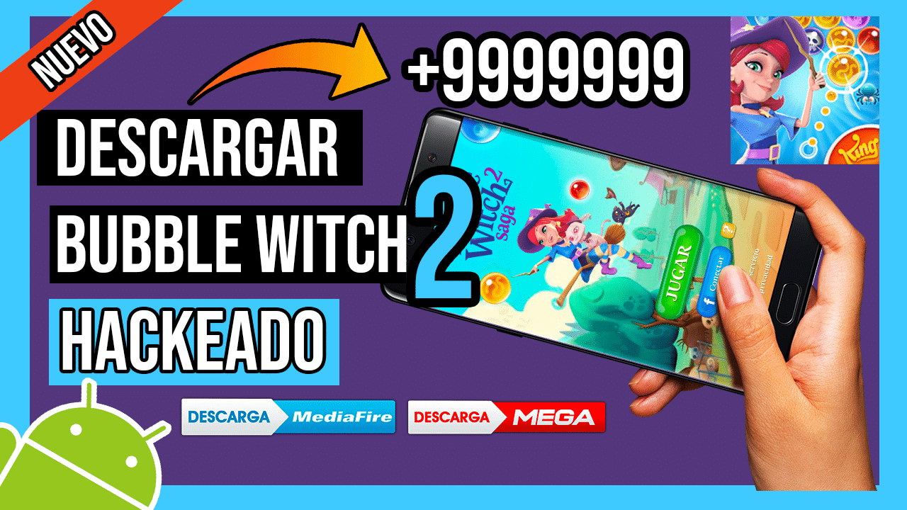 Descargar Bubble Witch 2 Saga Hackeado Para Android Vida, Oro y Movimientos INFINITOS