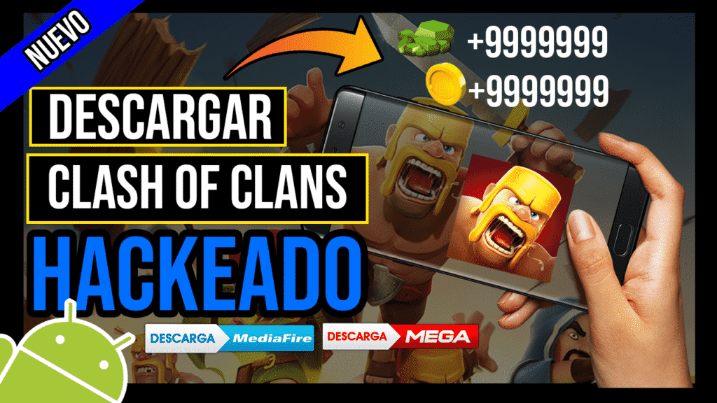 Descargar Clash of Clans Hackeado Para Android Oro y Gemas ILIMITADAS