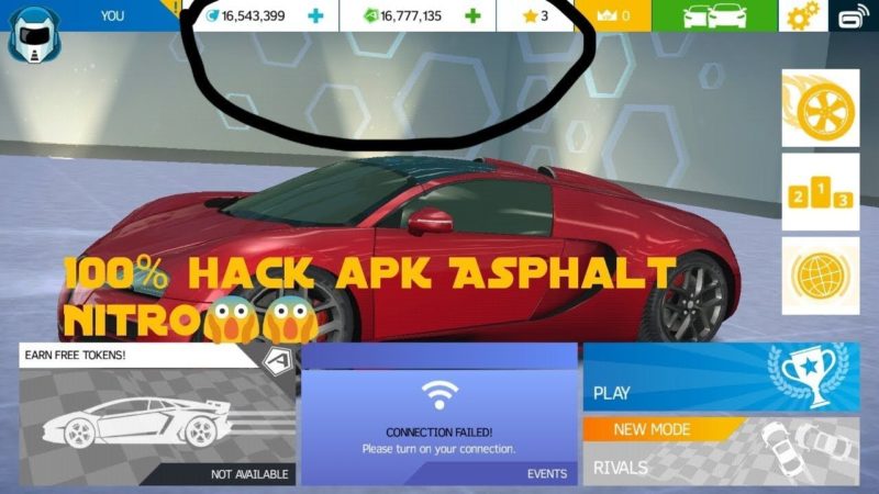 Descargar Asphalt Nitro APK Hackeado Para Android TODO ILIMITADO